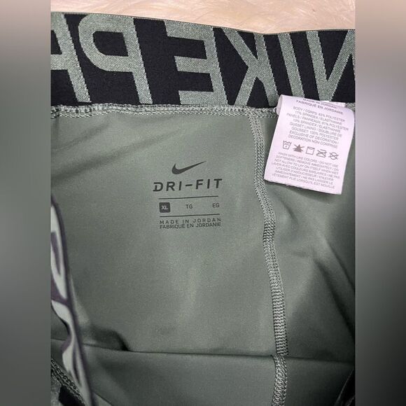 Nike Pro Intertwist 2.0 L olive green leggings sz XL - Picture 7 of 10